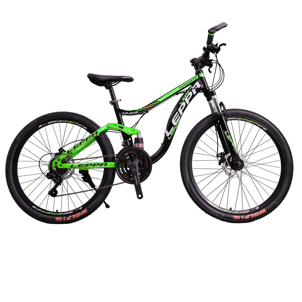 Divano Good End Price 26-Inch 21-Speed Black And Green Full Suspension Trek Mountain Bike