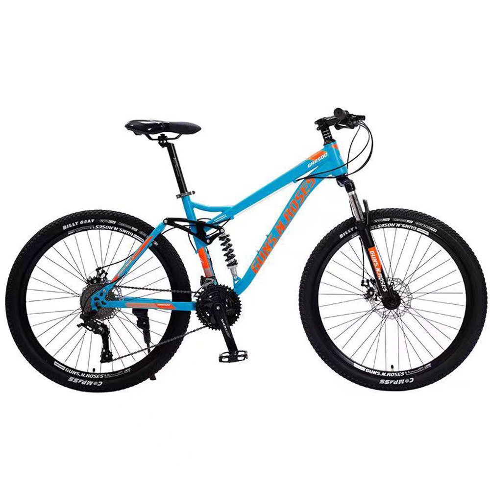 Cheap full suspension mountain bike Carbon steel frame mountain bike 26 inches 21 24 27 speed downhill mountain bike