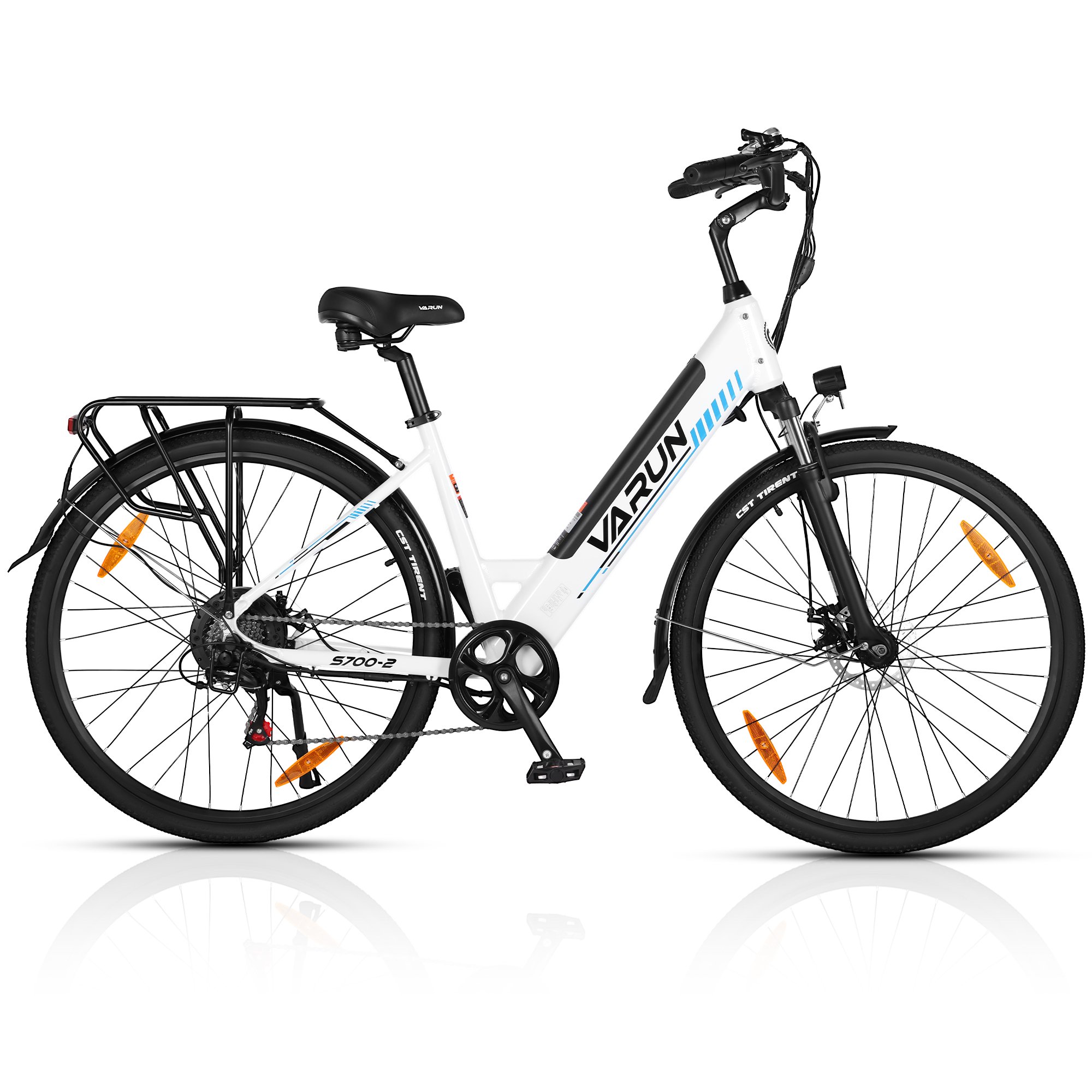 Low Step-Through Aluminum Electric Hybrid Bike 700C 500W City EBike 48V 10.4AH EU UK Warehouse Intergrated Electric Bicycle