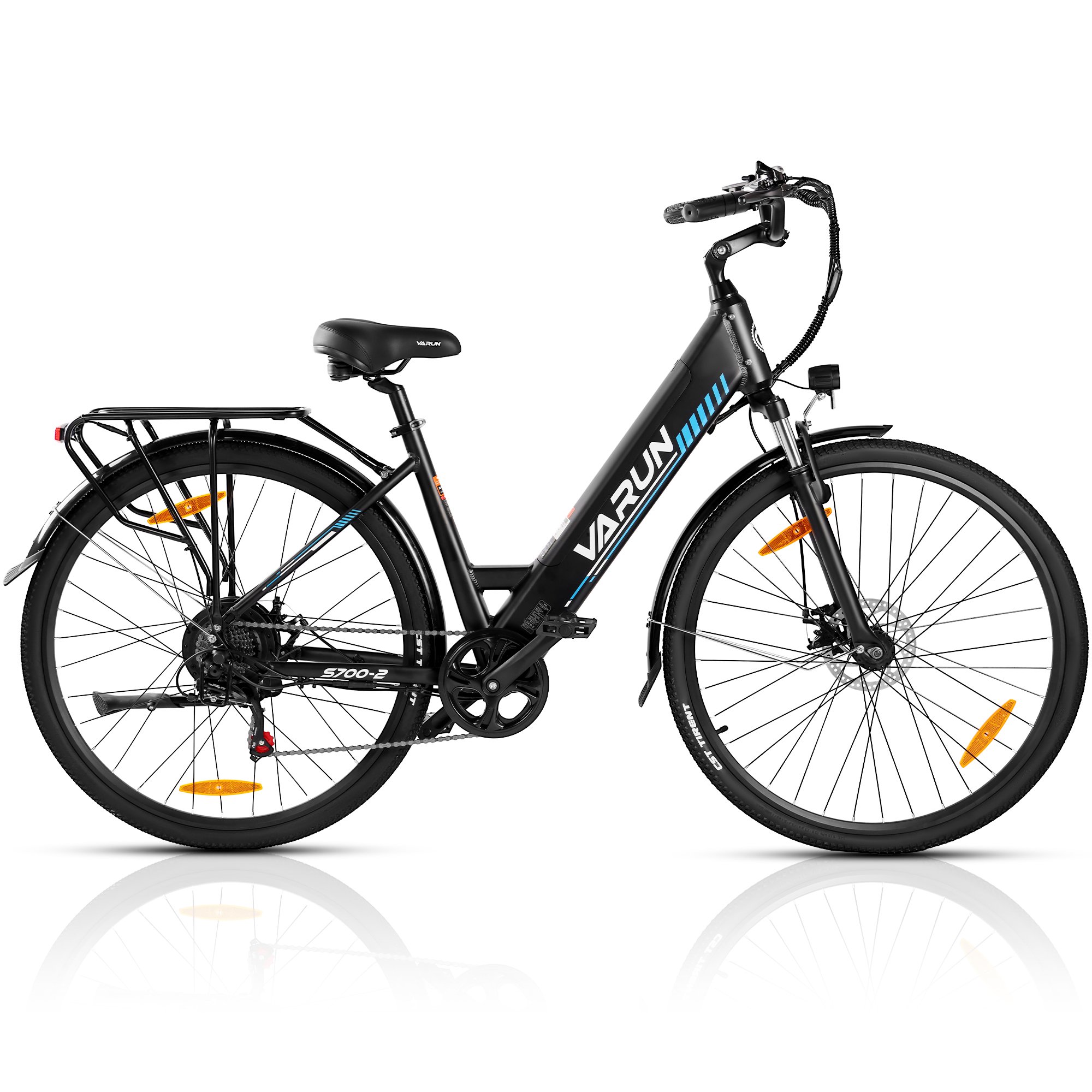 Low Step-Through Aluminum Electric Hybrid Bike 700C 500W City EBike 48V 10.4AH EU UK Warehouse Intergrated Electric Bicycle