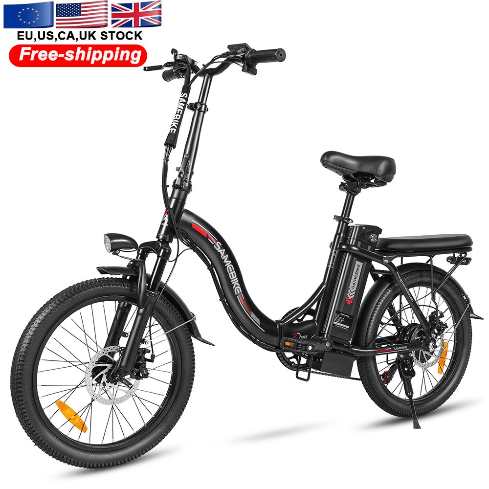 EU Warehouse stock 20 inch lady style comfortable small MOQ foldable Rear Carrier Electric City Bike