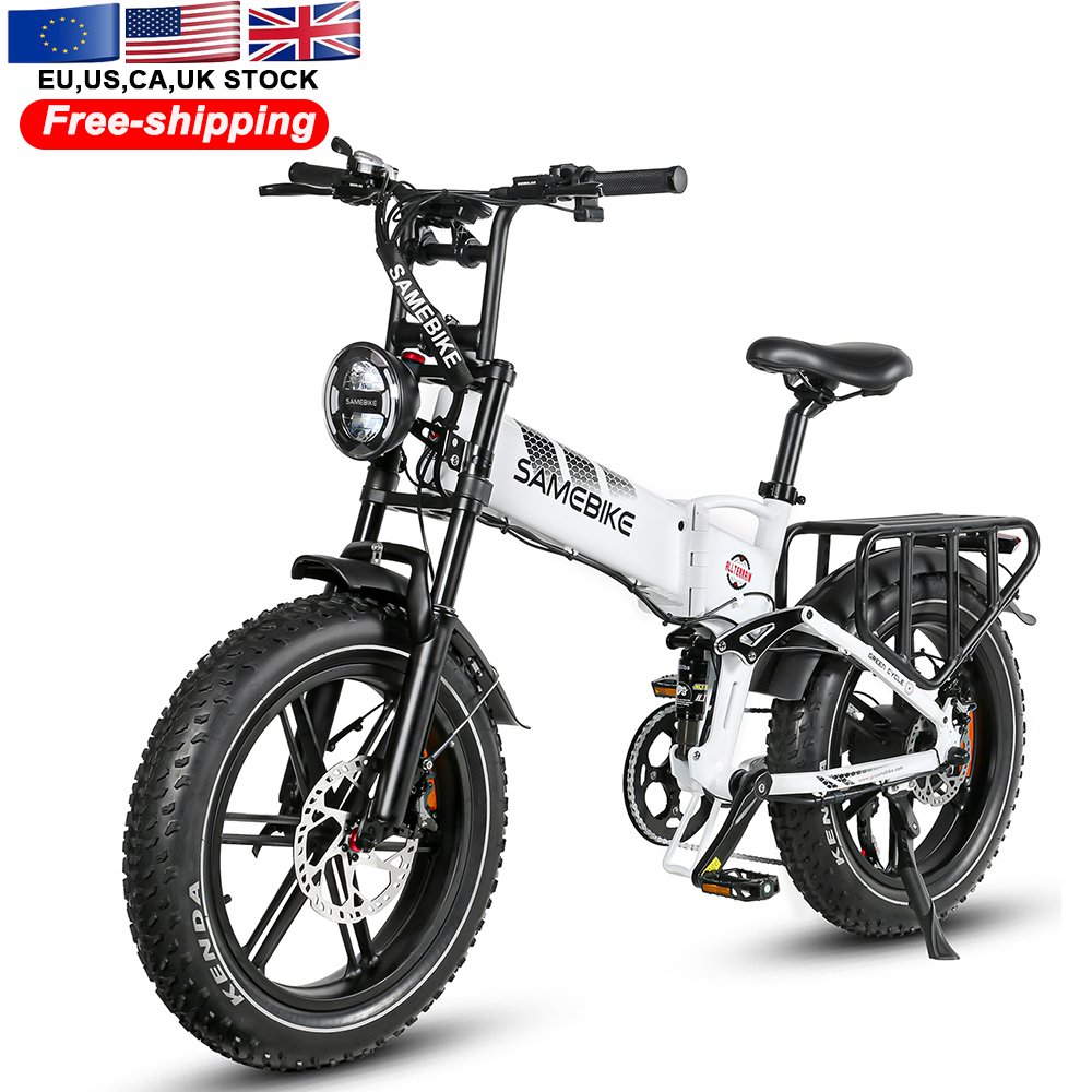 RTS USA warehouse samebike power assisted 48V 17A lithium battery folding mountain e bikes 1200 watts electric bike