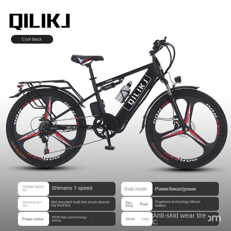 High Quality Snow 400w 26*4.0 Fat Tires Bicycle Frame 7 Speed Gears 26 Inch Electric Bicycles Mountain Bicycle