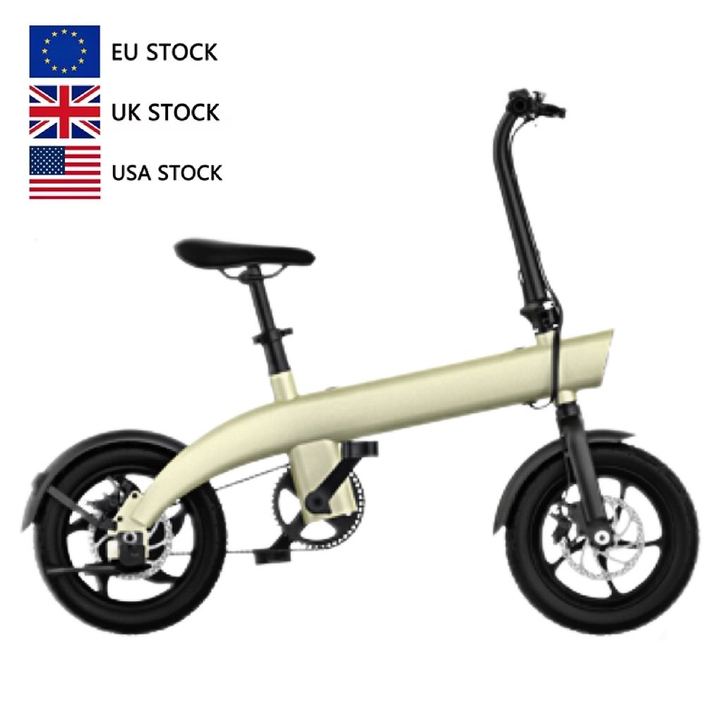 H2 New Design Folding Electric City Bike 36V Lithium Battery Power Aluminum Alloy Frame Smart Electronic Rear Hub Motor Tube