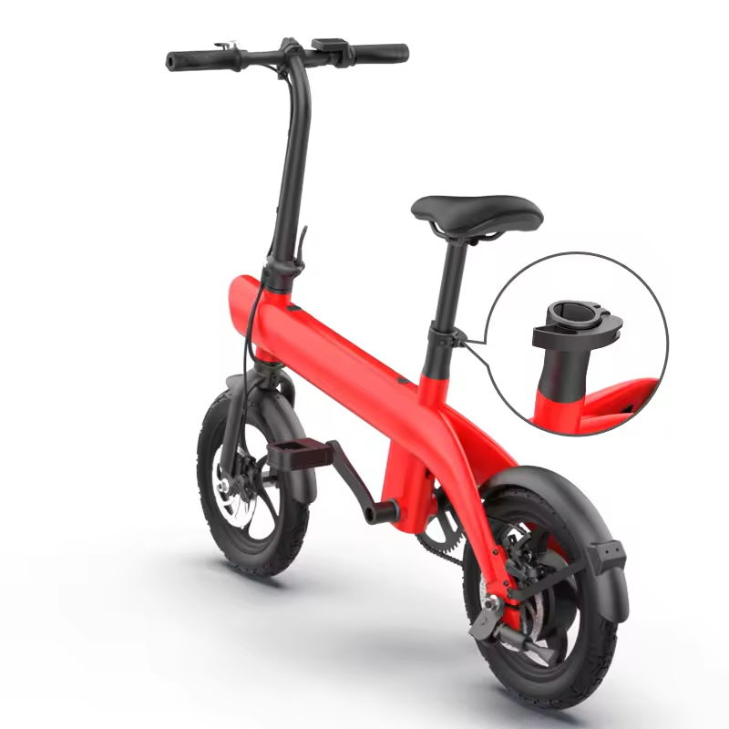 H2 New Design Folding Electric City Bike 36V Lithium Battery Power Aluminum Alloy Frame Smart Electronic Rear Hub Motor Tube