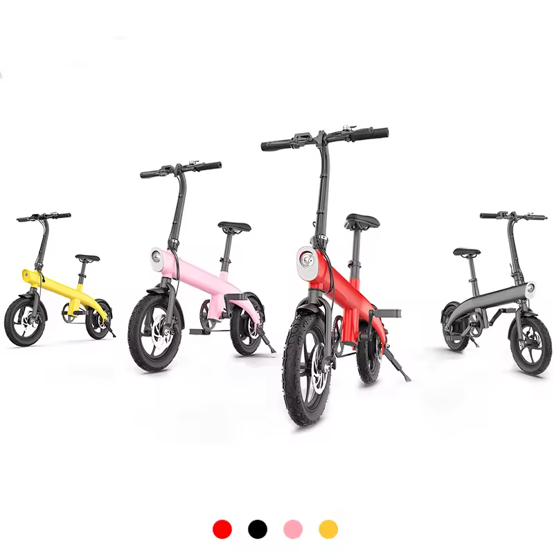 H2 New Design Folding Electric City Bike 36V Lithium Battery Power Aluminum Alloy Frame Smart Electronic Rear Hub Motor Tube