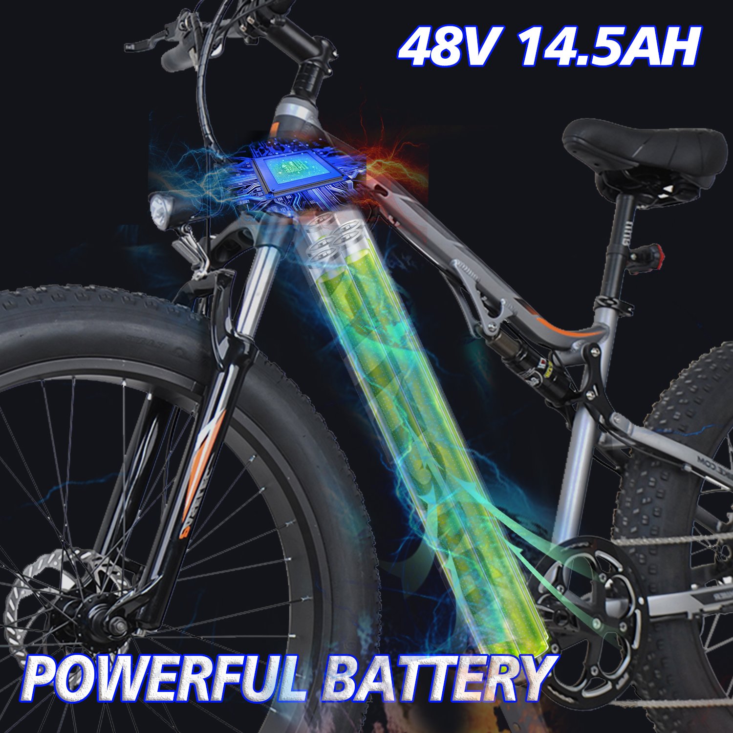 Electric bike 750W Mountain Electric bike 14.5ah Lager Capacity Battery With Professional 9 Speed Shifter