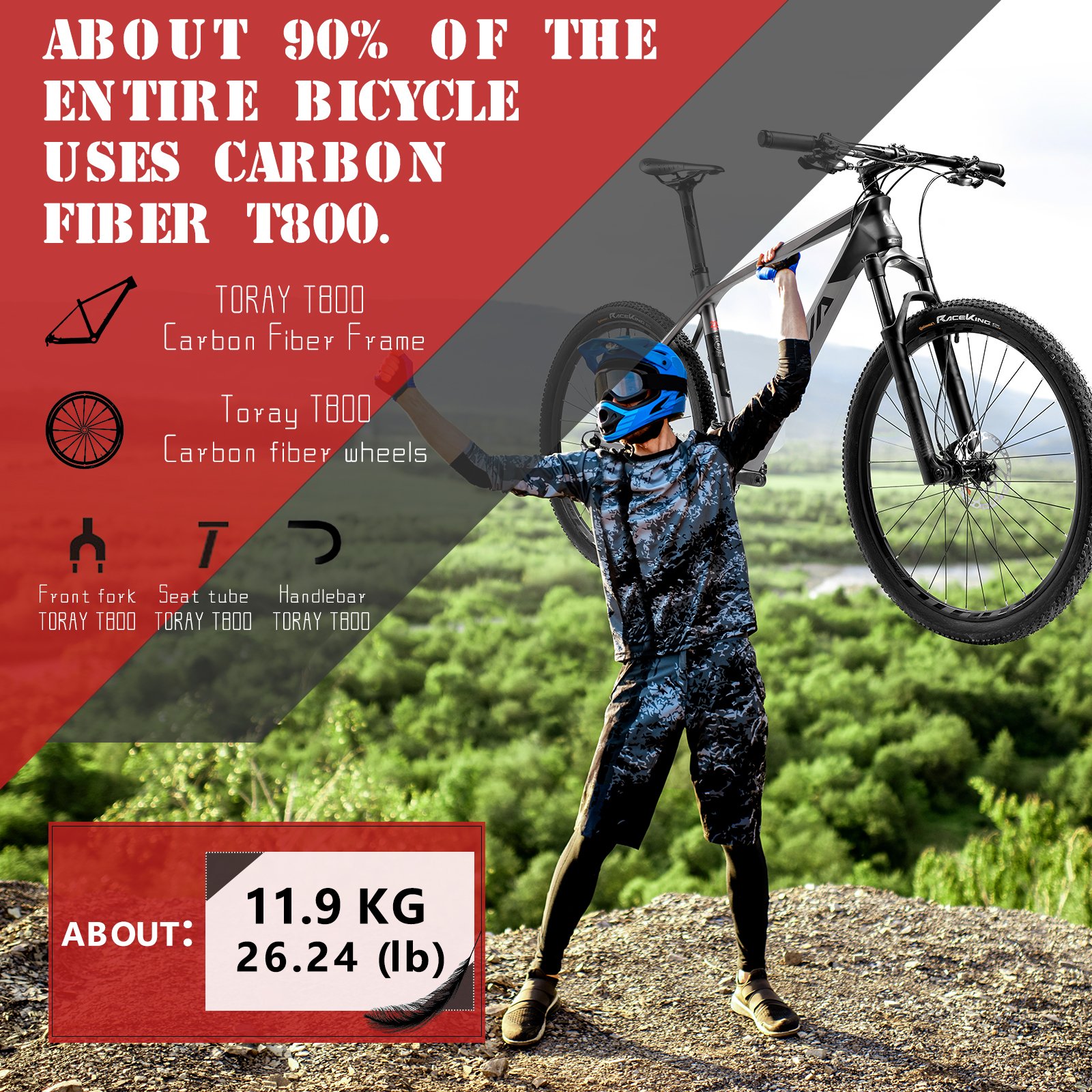 SAVA DECK 8.2 Carbon Fiber Frame Mountain Bike Full Carbon Fibre MTB Bicycle 24 speed Shimanos 27.5 inch 29er Bicicleta for Adult