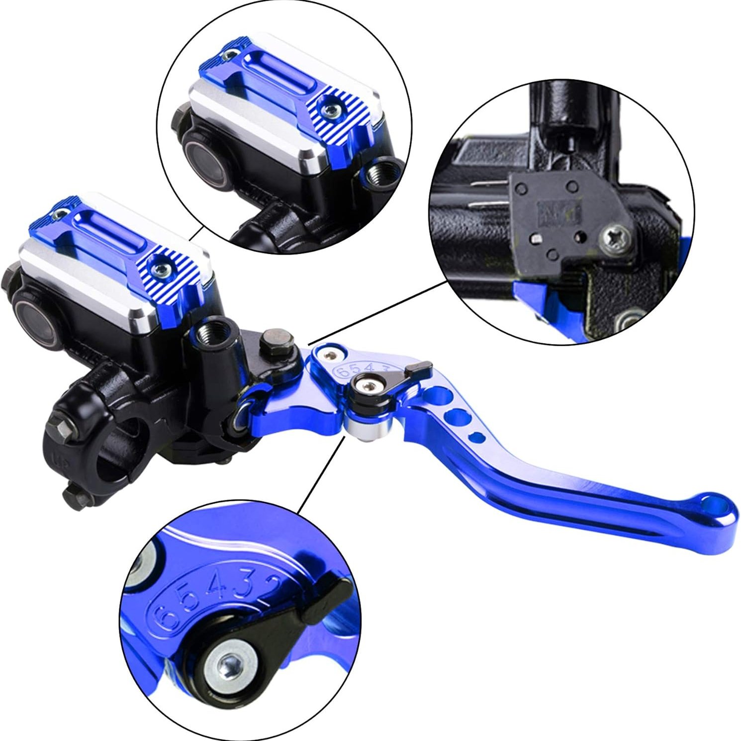 CNC Racing Universal Motorcycle Clutch Brake Levers Kit For 50cc-400cc Motocross Scooter ATV Sportbike Street Bike Adjustable