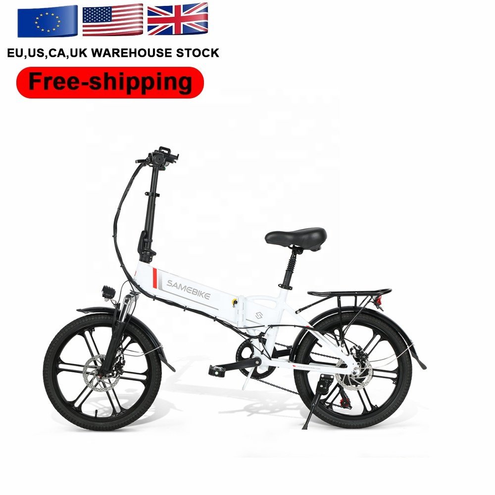 SAMEBIKE CA Stock 48V Lithium-Ion Battery 20 Inch Tire 350W 7 Speeds Electric Mountain E-Bike