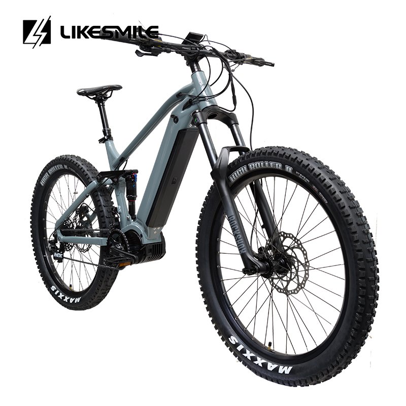New Arrivals Full Suspension 1000W 48v Bafang Mid Drive Electric Mountain Bike