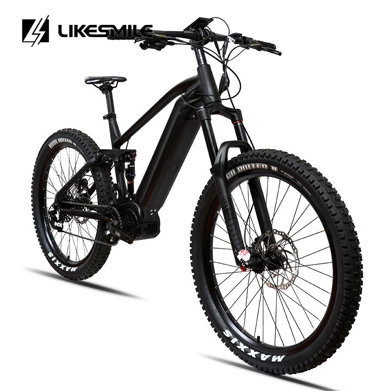 New Arrivals Full Suspension 1000W 48v Bafang Mid Drive Electric Mountain Bike