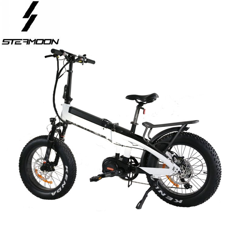 Eagle in wind 20 inch 1000W folding electric mountain bike lithium battery foldable electric bicycle ebike with mid drive motor