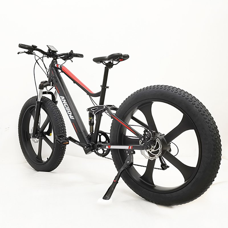 45km/h electric fat bike 500w Full Suspension 26 Inch Fat Tire Electric Bike Bicycle Electric Mountain Bike