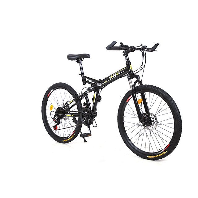 factory supply 21 speed folding double disc brake mountain bike bicycle folding bike 26 inch