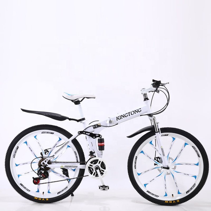 Wholesale 26 Inch 24 Speed Ten Knife Wheel Sports Full Suspension Aluminum Shock Absorber Bicycle Mountain Folding Bike