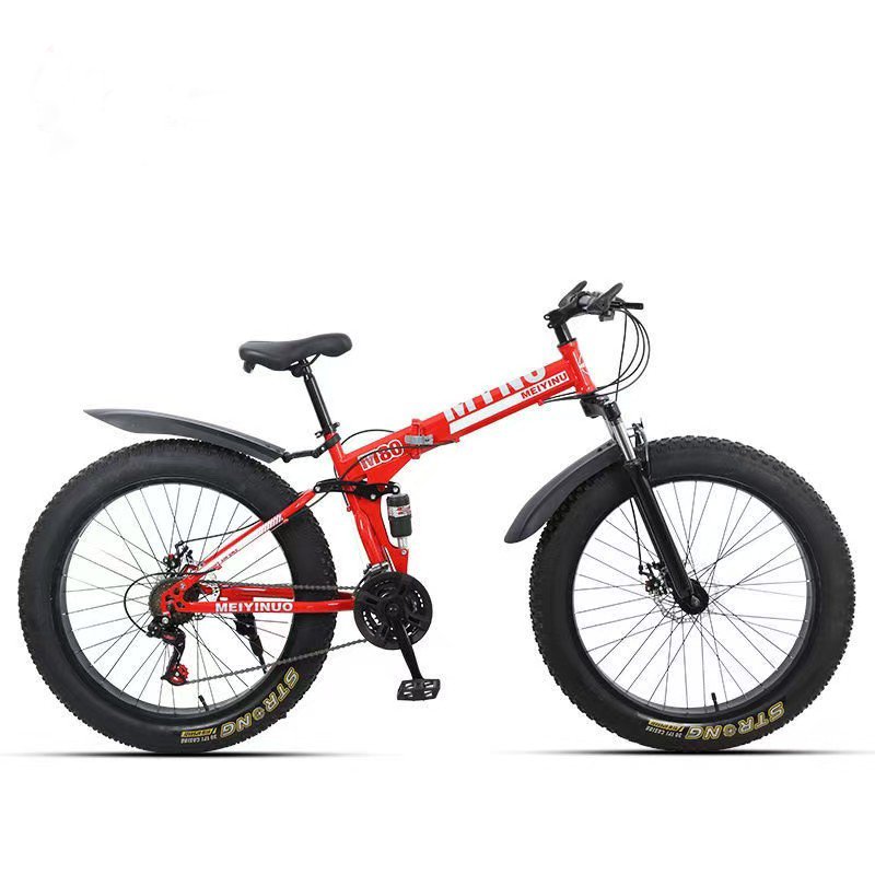 Hot Sale Cheap Folding 26 inch mountain bike Steel Frame Fat tire foldable Bicycle for Adults carbon steel bike.