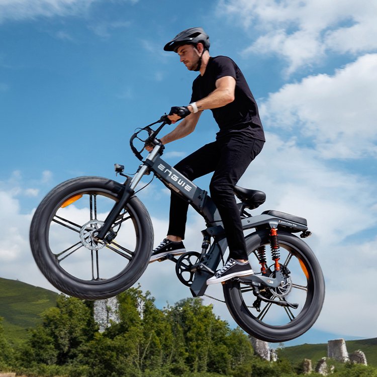 EU Warehouse ENGWE X24 1000W Electric Dirt Bike Fat Tire 20 inch Mountain Bike 48V 29.2Ah Full Suspensipn Ebike