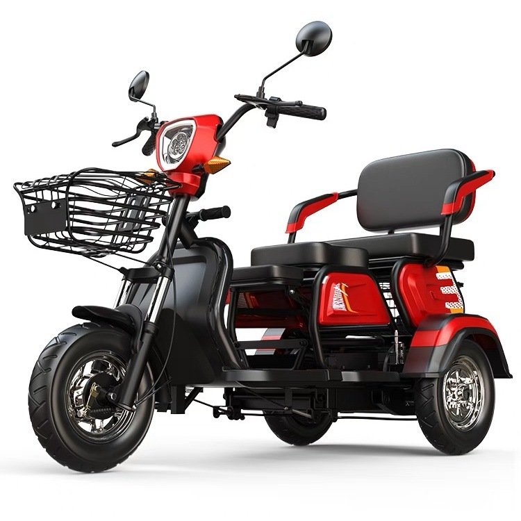 Electric Tricycle Passenger Dirt Bike EV 3wheel Motorcycle Moto Motocross for Adults Motorized Driving Standard Edition 600W 48V