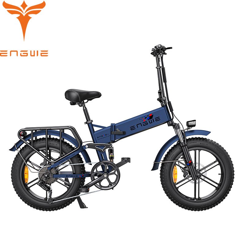 US Stock ENGINE PRO Upgrade Folding Electric Bicycle for Adults 750W 48V16Ah 20 * 4.0" Fat Tire E-Bike Mountain Snow Beach City