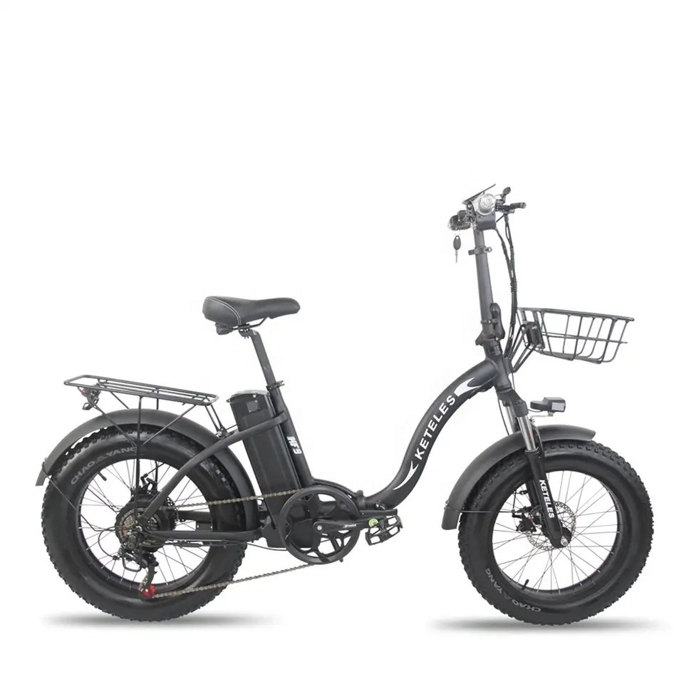 Top Selling EU Stock 48V 1000W 18AH Lithium Battery Folding Electric Bike with 20x4.0 Fat Tire