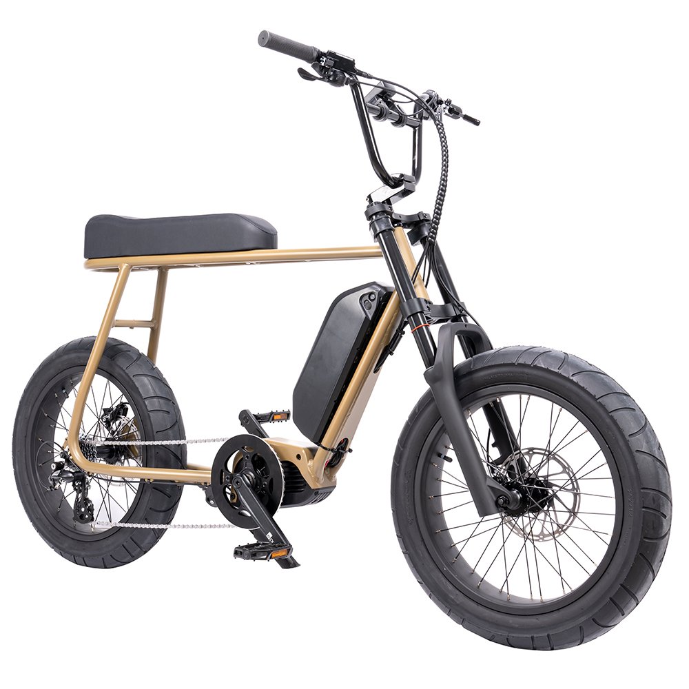 W Mario Retro-Oli Ebike mid drive Motor 250w E -Bik Vee tires Electric Bicycle