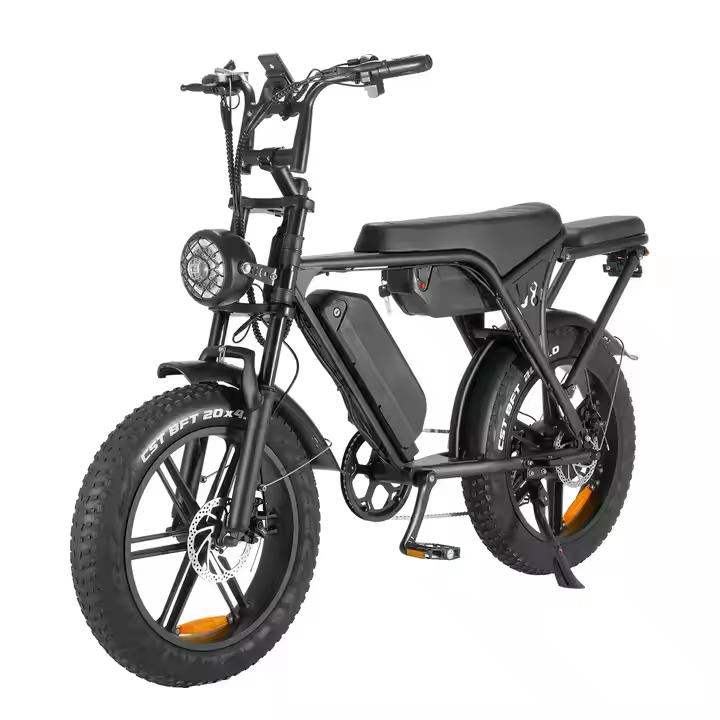 1000w 750w Electric Bicycle V8 Mountain Ebike 48v 30ah Removable Lithium Battery 4.0 Fat Tire Ebike Beach Cruiser Bike