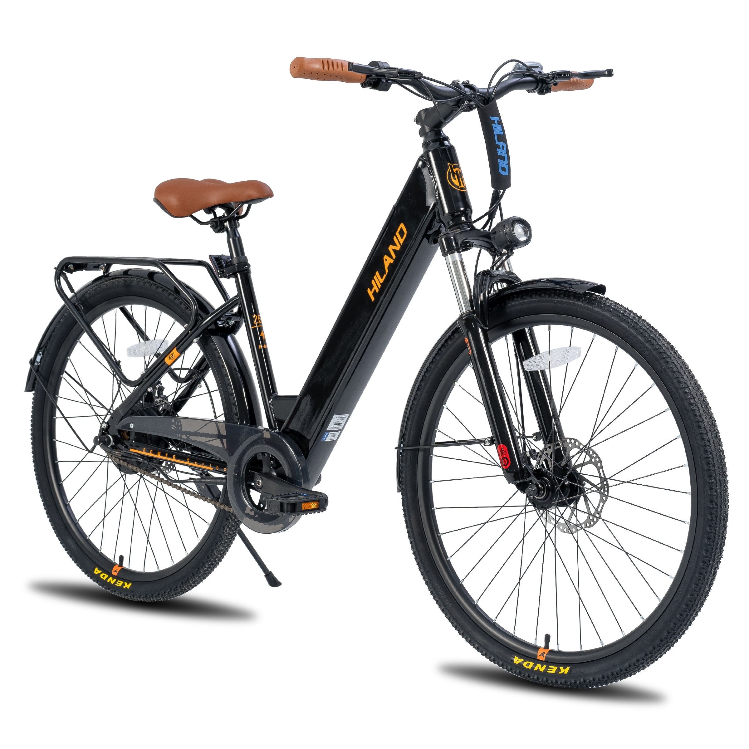 JOYKIE HILAND new design 26 inch Single Speed electric city bike 36V 500W Integrated Battery electric city bicycle for adult
