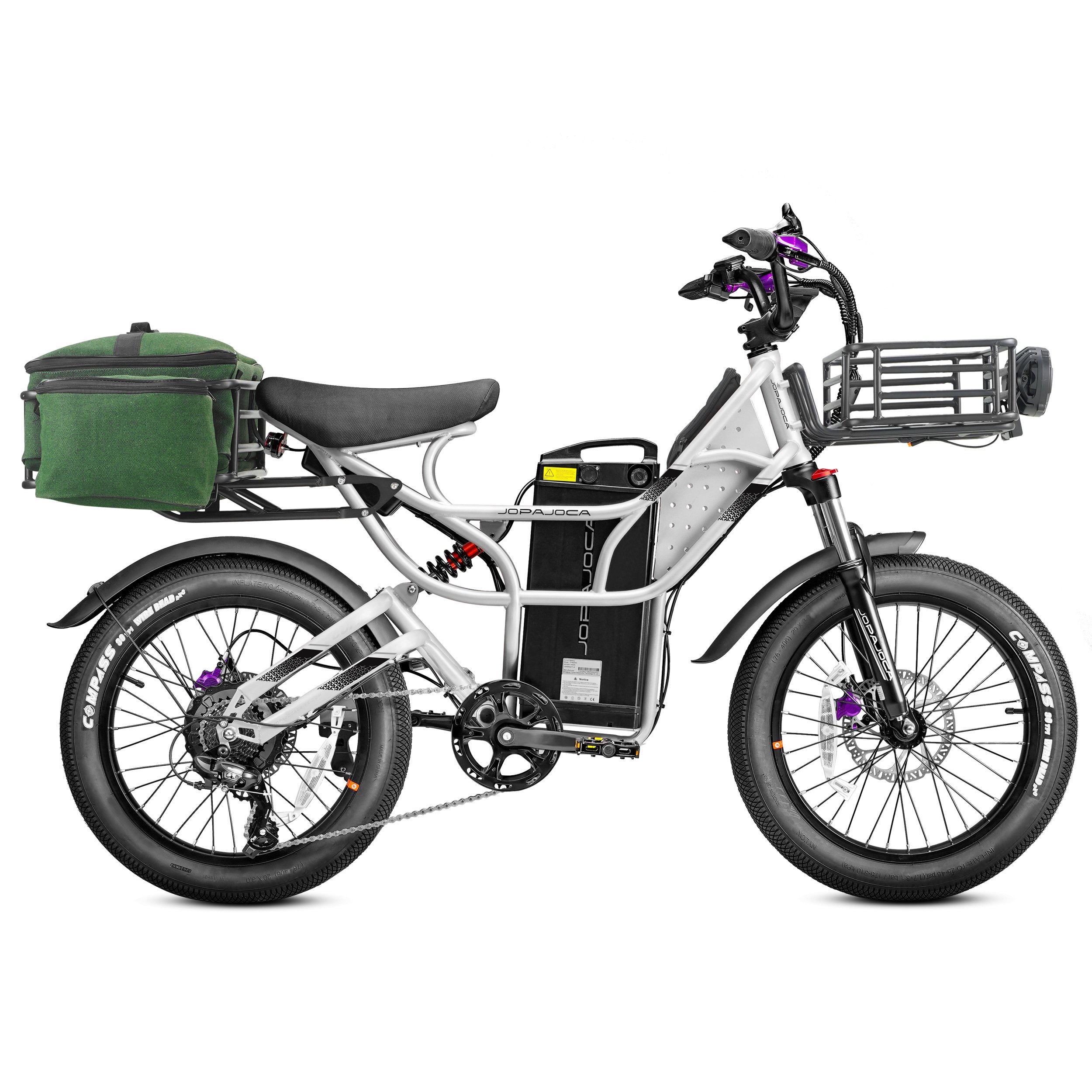 eAhora Cupid 1000W Electric Bike, 48V 30Ah Long Range Electric Bike Up to 110Miles 20 * 3" Puncture Proof Tires