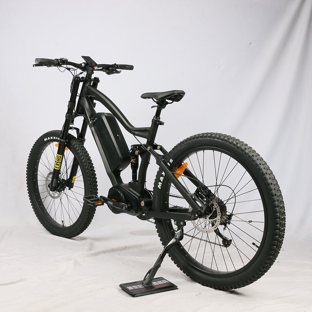 Full suspension electric bike 48V 1000W Bafang mid drive motor e bike 20Ah lithium battery electric mountain bike with PAS