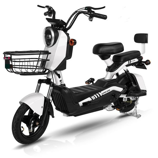 YY 500W Electric City Bike Y2-KZ Electric Motor Bicycle Adult Two Seat Electric Lead Acid Battery Powered 48V 60V Pedal Ebike