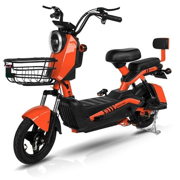 YY 500W Electric City Bike Y2-KZ Electric Motor Bicycle Adult Two Seat Electric Lead Acid Battery Powered 48V 60V Pedal Ebike