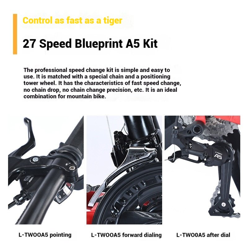 24 & 26 Inch Carbon Steel Mountain Bike with 27 Speed Disc Brake and Fertile Tire Road Frame Ordinary Pedal Shock Sorption