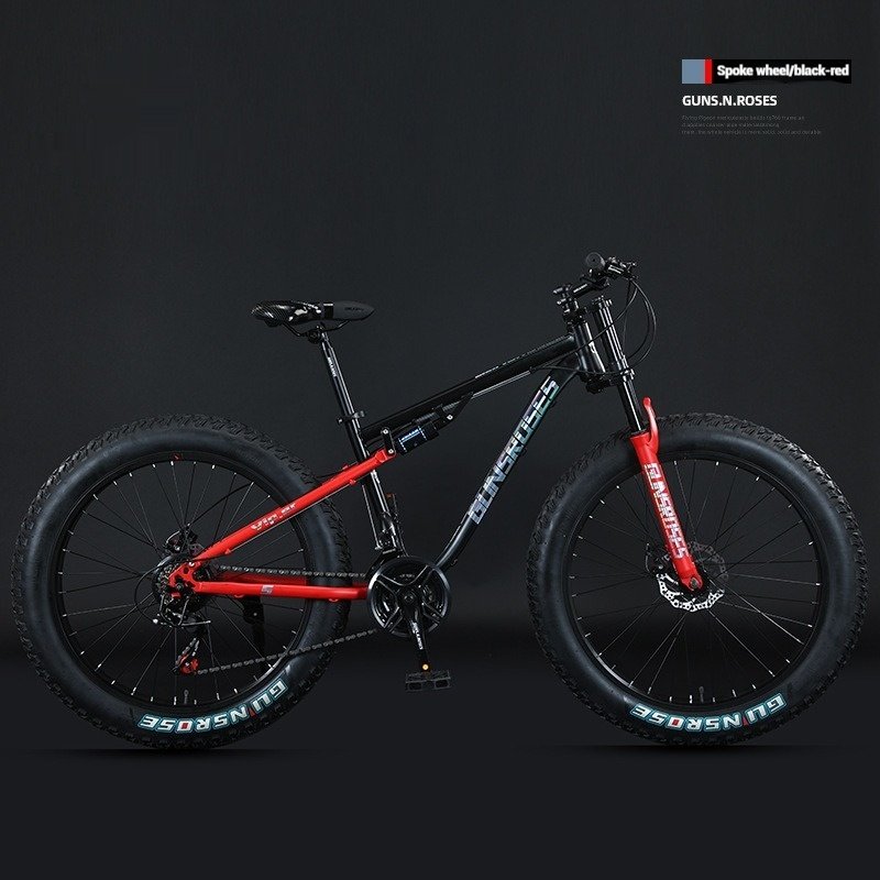 24 & 26 Inch Carbon Steel Mountain Bike with 27 Speed Disc Brake and Fertile Tire Road Frame Ordinary Pedal Shock Sorption