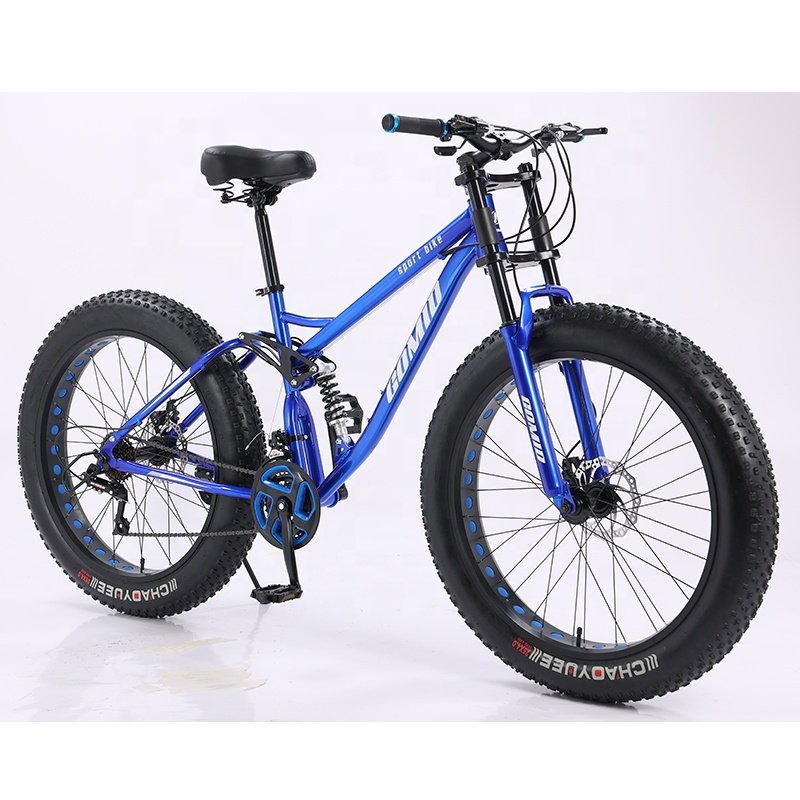 Customizable 26 Inches fat bike Snow full suspension Mountain Bike fat tyer cycle Snow Bicycle