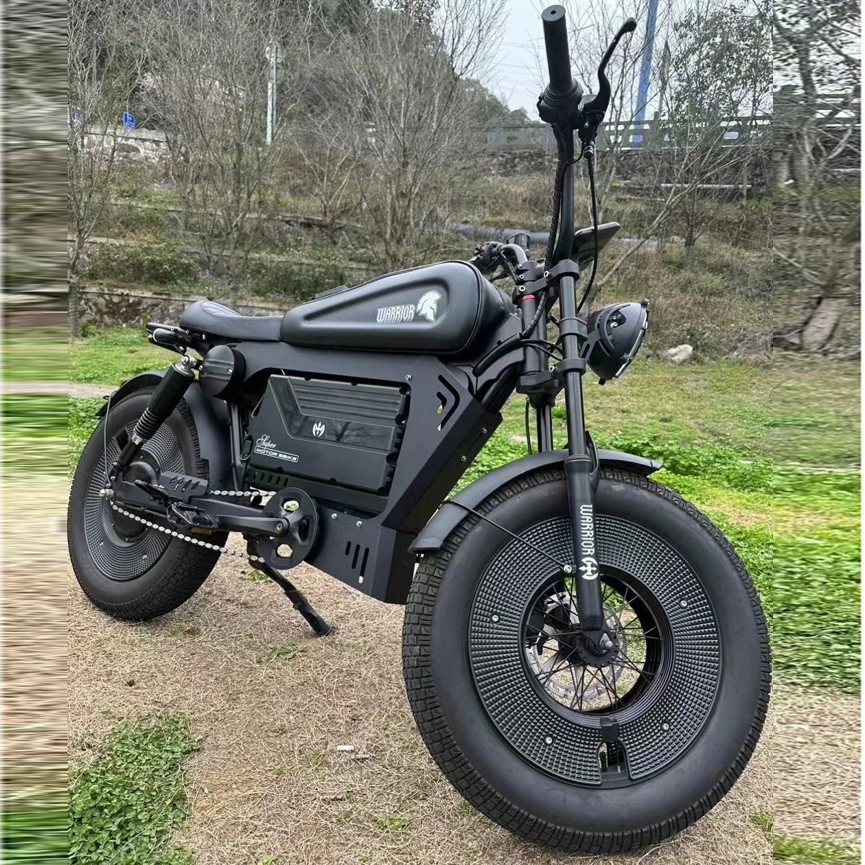 electric bike 20"x5.0 fat tire electric bicycle 1500W 48V electric mountain bike Black Warriors fatbike walfih ET-7