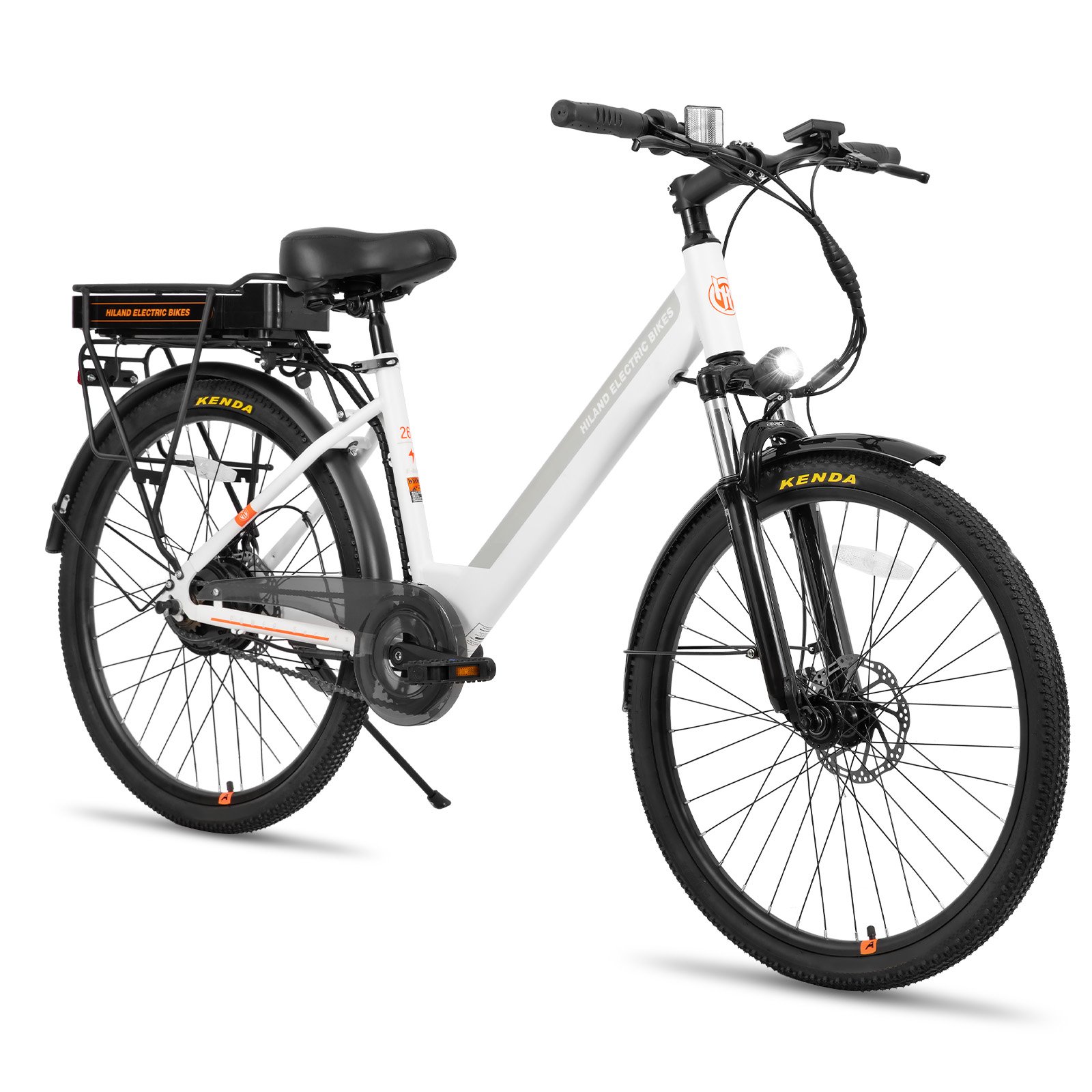 JOYKIE EU warehouse single speed 26 Inch Ebike 500W Front Suspension 36V 7.8 AH Lithium Battery Electric City Bike