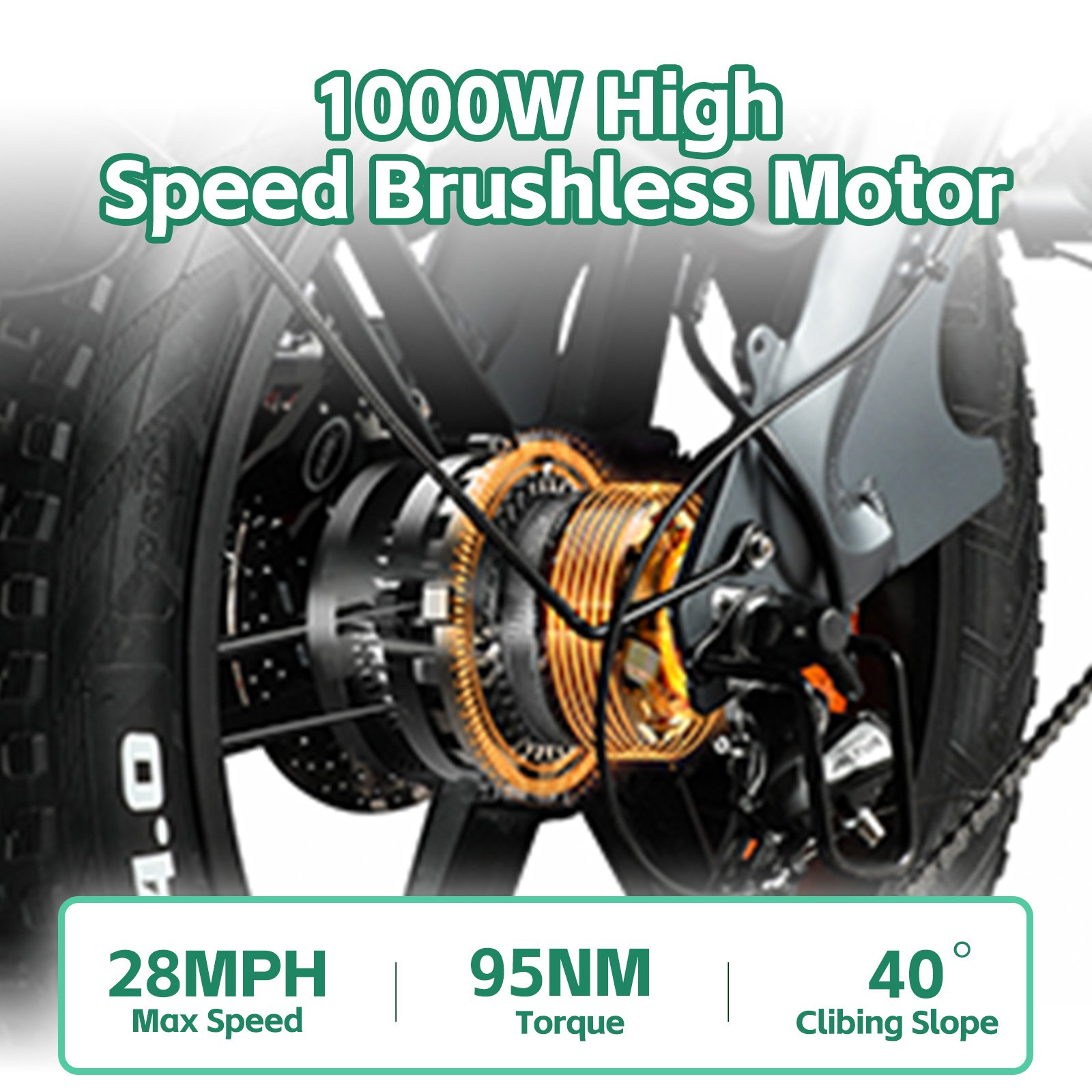 1000 watt new folding ebike 20 inch electric folding e bike mountain electric fat tire bike for sale