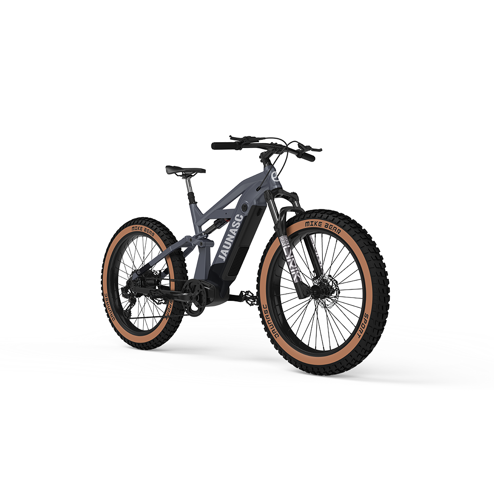 KUAKE high end electric mountain bike full suspension ebike ANANDA Mid motor mountain E bicycle fat tire ebike MTB for adults
