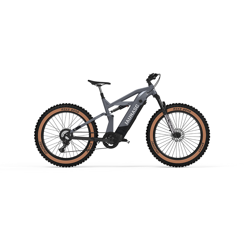 KUAKE high end electric mountain bike full suspension ebike ANANDA Mid motor mountain E bicycle fat tire ebike MTB for adults
