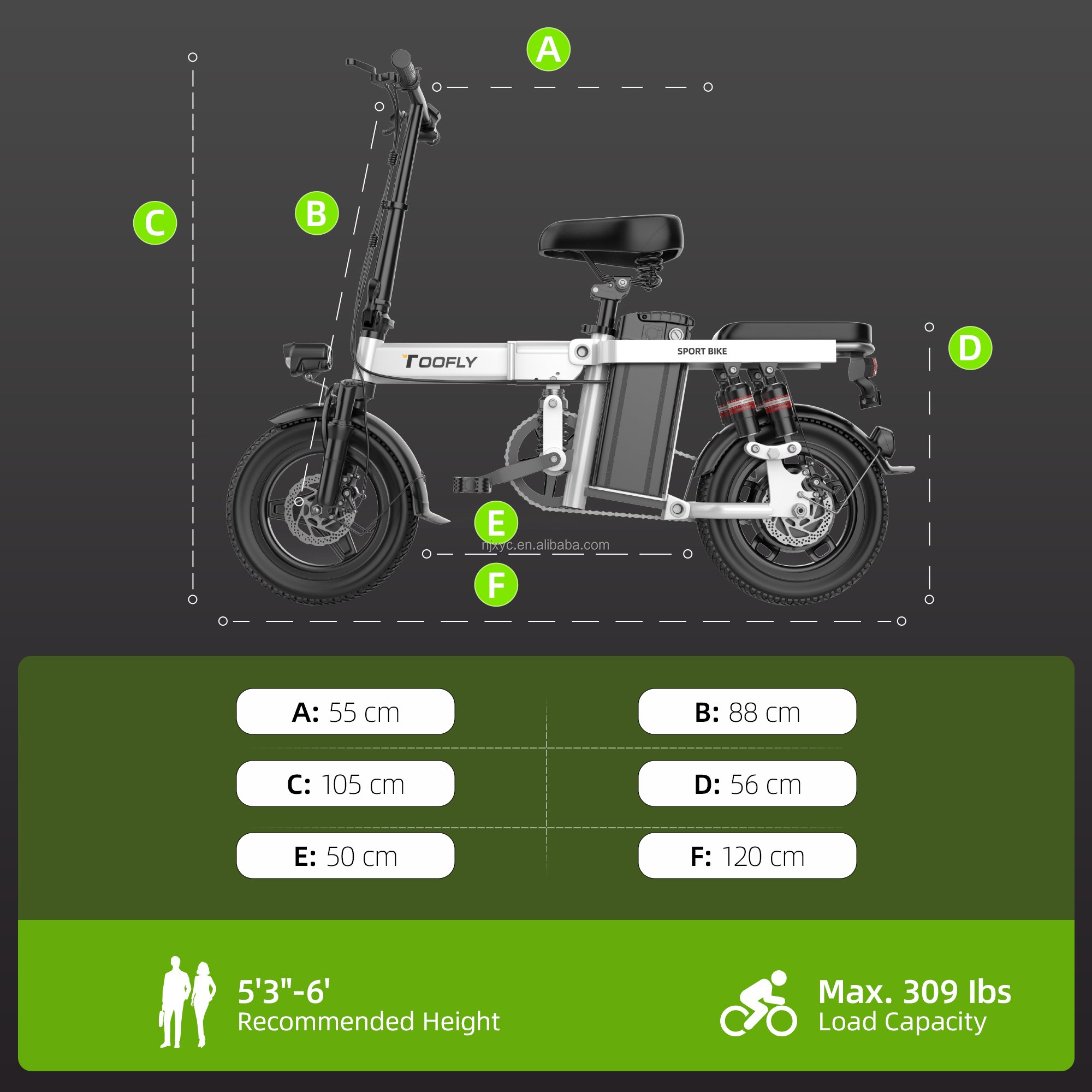 Powerful Electronic Bicycle 14 Inch Ebike City Mountain Electric Bike Adult EU Warehouse with 500W 48V Lithium Battery
