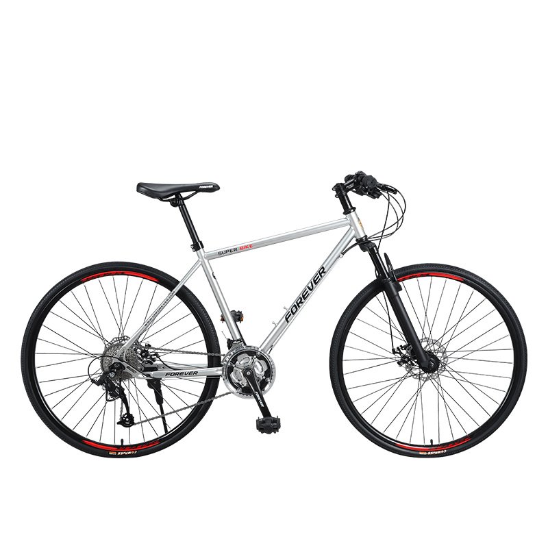 FOREVER 700C Road Bicycle 27 Speed High Carbon Steel Road Bike Student Racing Bike Y295002 Y295001