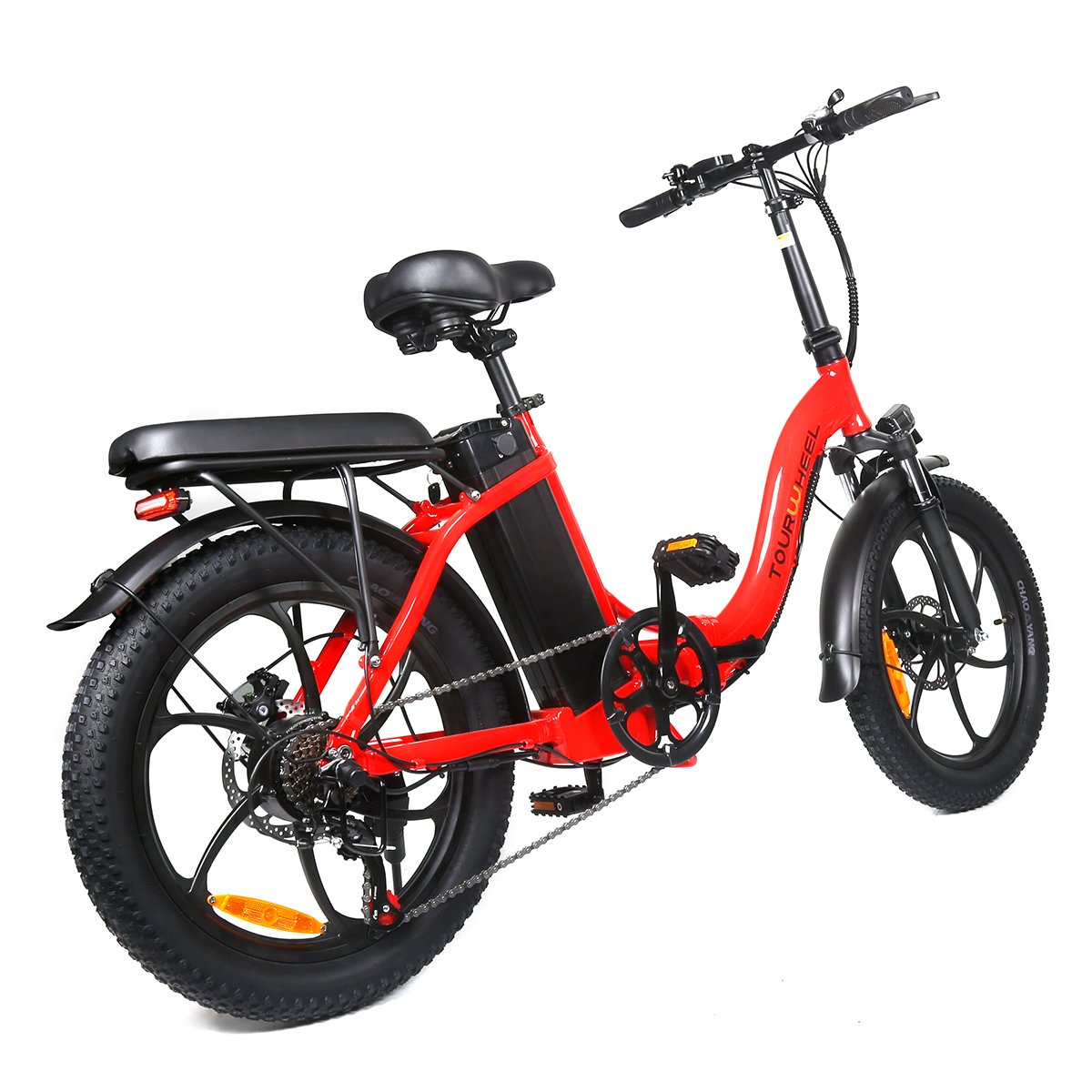 Tourwheel EU Warehouse 20 Inch 500W 48V 15A Foldable Fat Tire Electric City Bike Disc Brake Folding Electric Commute Bicycle E20