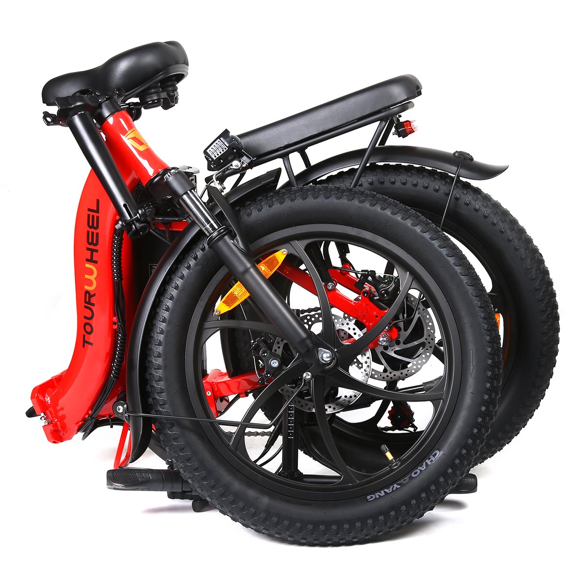 Tourwheel EU Warehouse 20 Inch 500W 48V 15A Foldable Fat Tire Electric City Bike Disc Brake Folding Electric Commute Bicycle E20