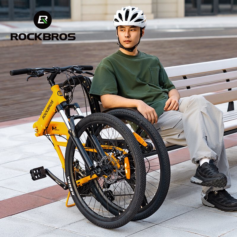 ROCKBROS 24 Speed MTB Road Bike Bicycle 26Inch Shift Outdoor Folding Mountain Bike Aluminum Alloy Adult Portable Bicycle