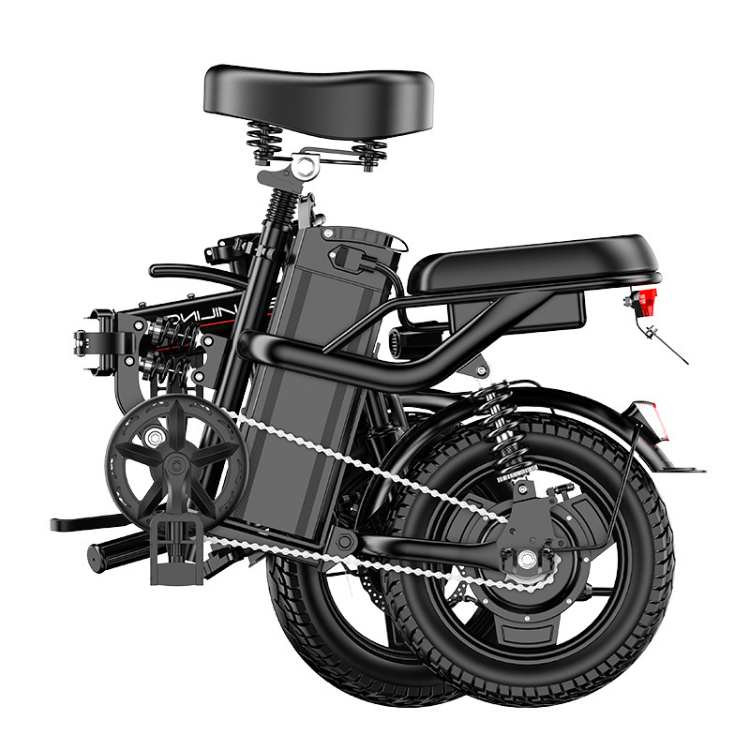 2024 Hot Sale 14-Inch Mini Folding Electric Bicycle 400W 48V Electric City Bike with 250W Motor Power Lithium Battery Supply
