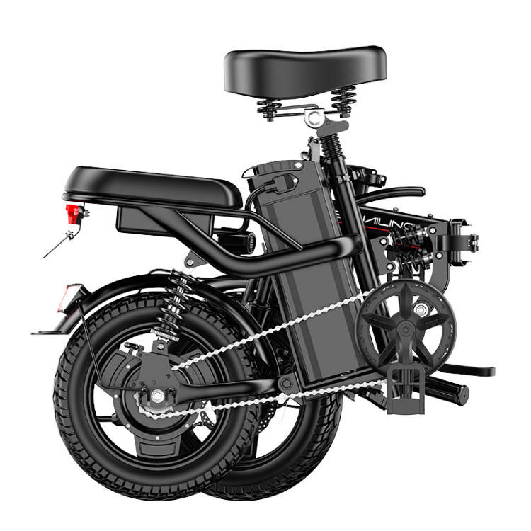 2024 Hot Sale 14-Inch Mini Folding Electric Bicycle 400W 48V Electric City Bike with 250W Motor Power Lithium Battery Supply
