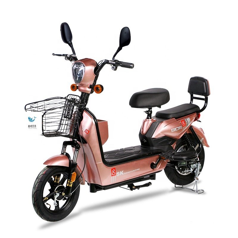 Hot Selling 48V Electric City Bike Rear Hub Motor 3-Speed Steel Electronic Bike Integrated Battery Turn Signal Rearview Disc