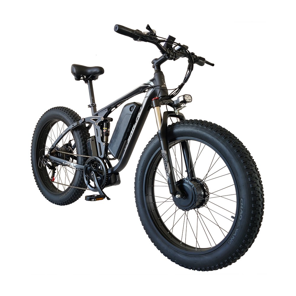 Factory directly Supply 26inch Dual Motor 2000W 22.4AH Electric Mountain Bikes Hydraulic Brake 7Gears All Terrain Electric Bike
