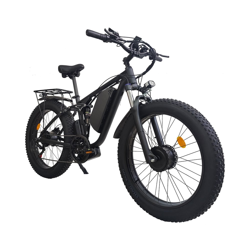 Factory directly Supply 26inch Dual Motor 2000W 22.4AH Electric Mountain Bikes Hydraulic Brake 7Gears All Terrain Electric Bike